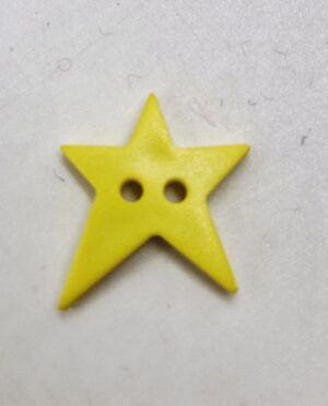 BOTTONE STELLA  PICCOLA  GIALLO CHIARO- 15 mm