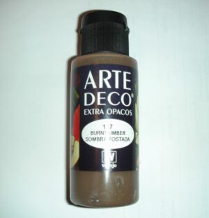 COLORE ACRILICO OPACO - OMBRA BRUCIATA (COD. 117)