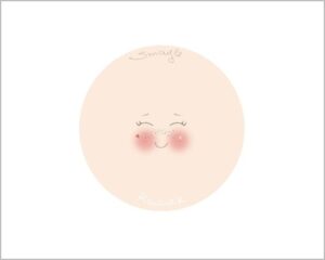 VISO IN TESSUTO  PICCOLO - SMYLE - 2 pz