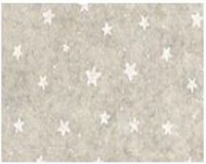 FOGLIO PANNOLENCI STELLINE - PANNA MEL./BIANCO