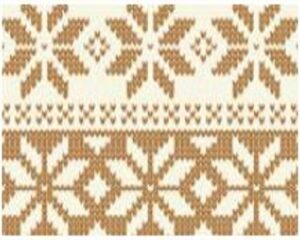 FOGLIO PANNOLENCI NORDICO - PANNA/MARRONE