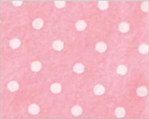 FOGLIO PANNOLENCI POIS - ROSA PASTELLO/BIANCO