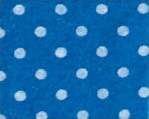 FOGLIO PANNOLENCI POIS - BLU MEDIO/BIANCO