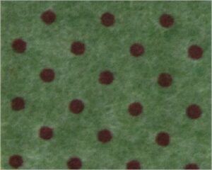 FOGLIO PANNOLENCI POIS - VERDE OLIVA MEL/ROSSO