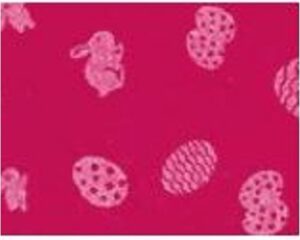 FOGLIO PANNOLENCI PASQUA - FUCSIA/BIANCO