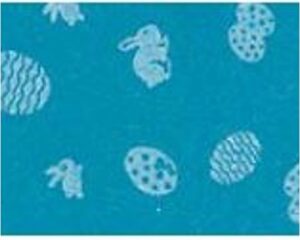 FOGLIO PANNOLENCI PASQUA - TURCHESE/BIANCO