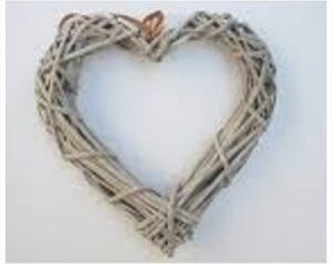 CUORE IN VITICCIO 30 CM COLOR NATURALE