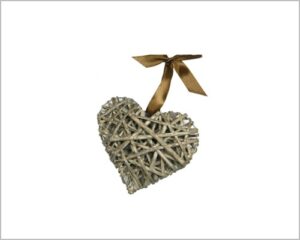 CUORE IN VITICCIO  08 CM COLOR NATURALE