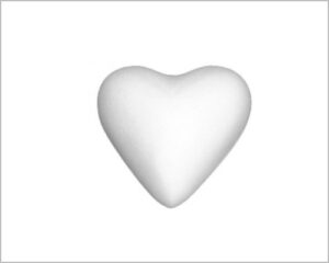 CUORE DI POLISTIROLO PIENO 05 CM