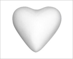 CUORE DI POLISTIROLO PIENO 11 CM