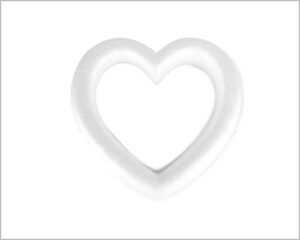 GHIRLANDA CUORE DI POLISTIROLO 15 CM