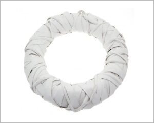 GHIRLANDA IN VITICCIO 30 CM COLOR BIANCO
