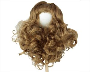 PARRUCCA SINTETICA RICCIA CASTANO