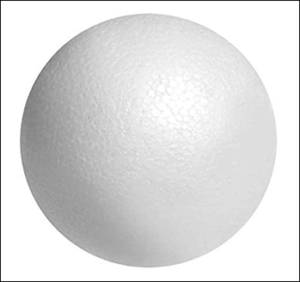 SFERA  POLISTIROLO - Diametro 15 cm
