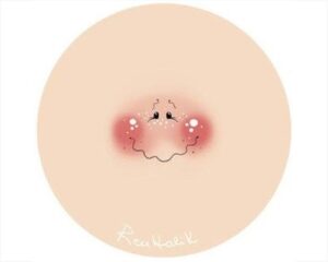 VISO IN TESSUTO  PICCOLO - MINIPOP - 2 PZ