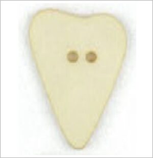 BOTTONE CUORE  PANNA ALL. 28 mm