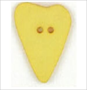 BOTTONE CUORE   GIALLO PASTELLO ALL. 28 mm