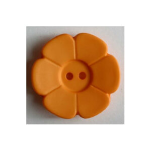 BOTTONE FIORE GIALLO SCURO  - 15 mm