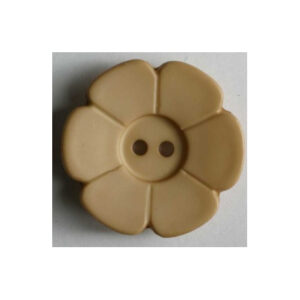 BOTTONE FIORE BEIGE - 15 mm