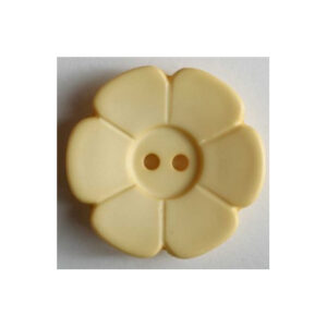 BOTTONE FIORE  BEIGE SCURO- 15 mm