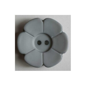 BOTTONE FIORE GRIGIO - 15 mm