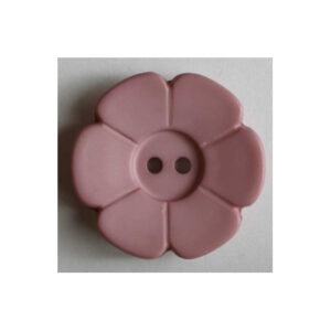 BOTTONE FIORE ROSA ANTICO - 15 mm