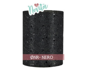 NASTRO TULLE GLITTEROSO - NERO