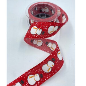 NASTRO PUPAZZI DI NEVE - ROSSO