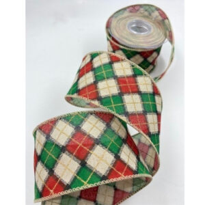 NASTRO ROMBI H6,3CM - VERDE