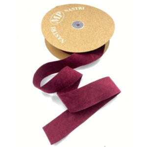 NASTRO VELLUTO VELVET DOUBLEFACE - BORDEAUX