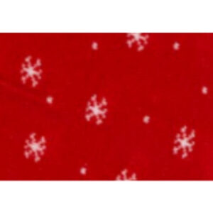 TUBOLARE FIOCCHI DI NEVE ROSSO 100x8cm