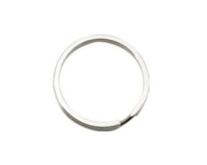 CONFEZIONE DA 10 ANELLE PORTACHIAVI PIATTO 3CM