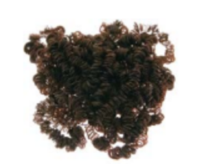 CAPELLI SINTETICI RICCI MINI - MARRONE SCURO