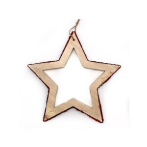 STELLA IN LEGNO DA APPENDERE