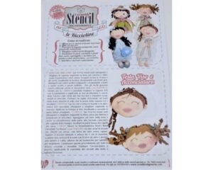 CARTAMODELLO STENCIL - LE RICCIOLINE