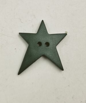 BOTTONE STELLA  VERDE SCURO 28 mm
